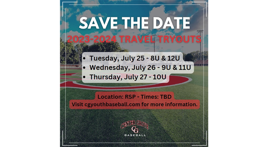 Save the Date - 2023-2024 Travel Tryouts 